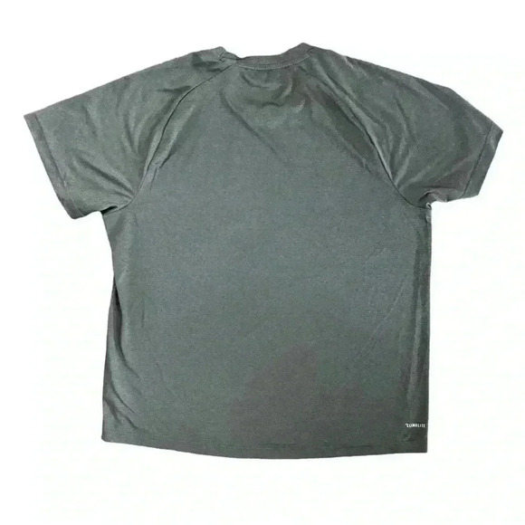 Adidas Men's Size XL Gray Polyester Active Short Sleeve Gym Shirt - Picture 6 of 9